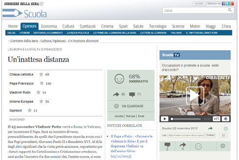 Оригинални чланак на сајту листа "Коријере дела сера"