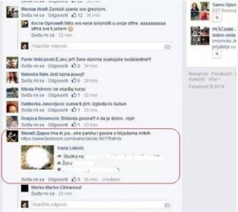 Korisnici Fejsbuka prijavljivali ko širi paniku
