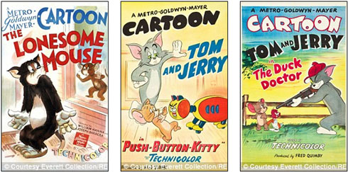 Постери неких епизода између 1940. и 1950.