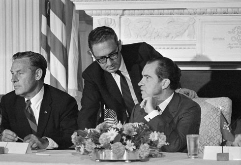 Кисинџер са својим шефом, Ричардом Никсоном, 1970.