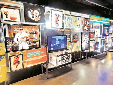 Део поставке под називом „Тесла у поп култури” (Фото Музеј Николе Тесле)