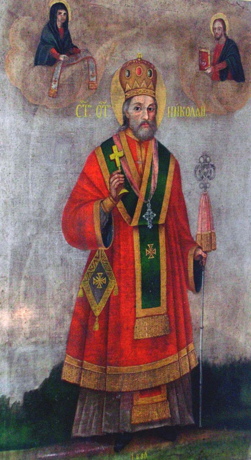 Св. Николај, икона, Србија, 1865.