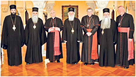 Делегације СПЦ и Свете столице у Патријаршији у Београду (Фото СПЦ)