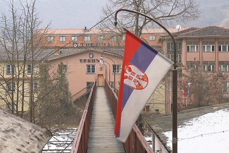 Управна зграда „Трепче” у Звечану (Фото: Танјуг)