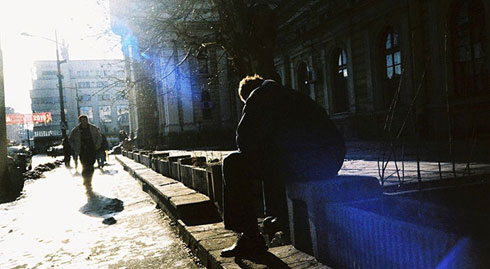 Fotografije čitateljki, Lazara Marinković, Železnička stanica u Beogradu