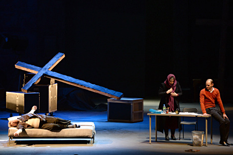 Сцена из поставке „Танхојзера“ у Новосибирску. Извор: Александр Крјажев / РИА „Новости“