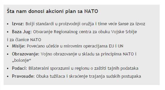 Шта све добро доноси акциони плат са НАТО, по "Блицу"