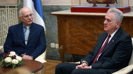 Београд, 17.04.2015 - председник Србије Томислав Николић разговарао је данас са руским режисером Никитом Михалковом