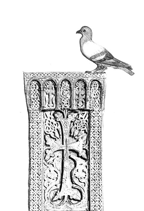 На гробу птица (Илустрација: Анамарија Вартабедијан)