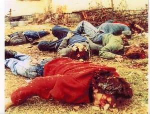 Лице и наличје Туђманове Хрватске: Масакрирани Срби у Борову-Насељу код Вуковара средином новембра 1992 (Извор: Living Marxism, бр. 53, март 1993)