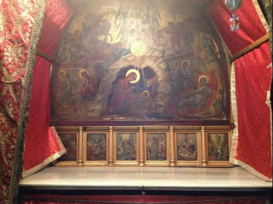 Витлејем, икона изнад звезде, места рођења нашег Господа