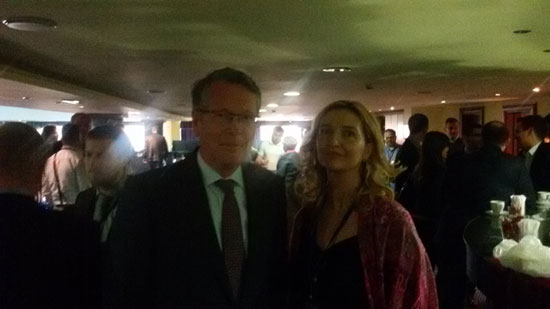 Амбасадор РФ у Србији Александар Чепурин и Милана Бабић (фото: Евроазија.инфо/Стање ствари)