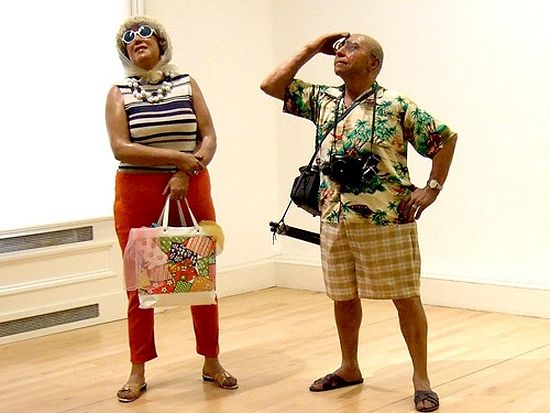 „Амерички туристи“. Скулптура