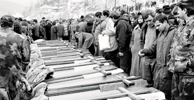 Сахрана српских жртава Сребренице