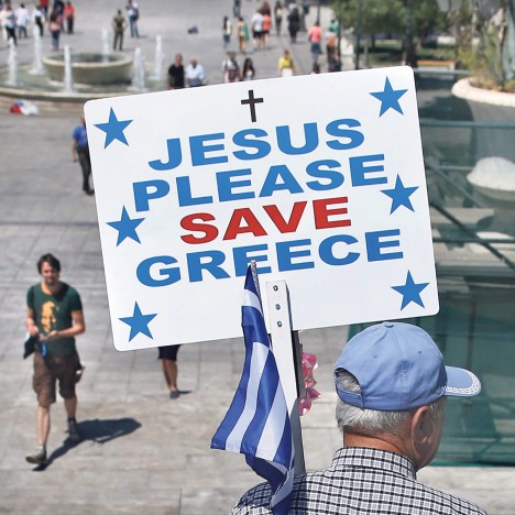 Грчка молитва (Фото: Ројтерс)