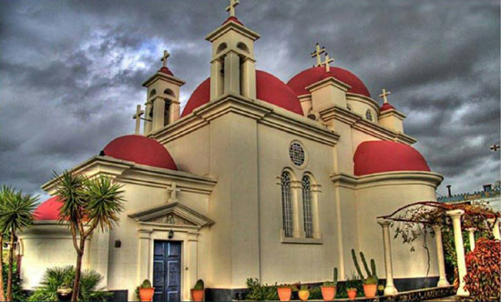 Кана Галилејска где је Господ на свадби Симона Зилота претворио воду у вино