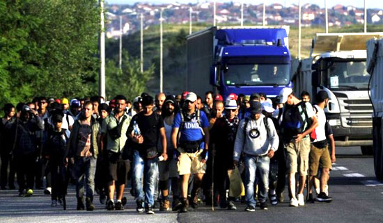 Мигранти у Прешеву