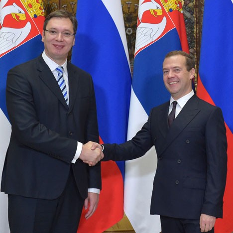 Премијери Вучић и Медведев у Москви (Фото РИА Новости/А.А.)