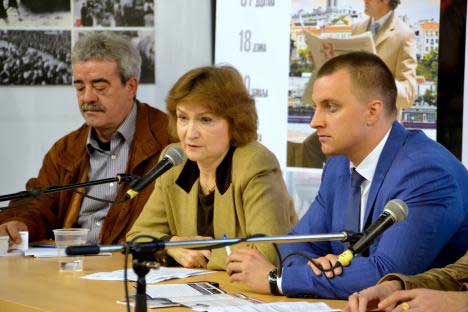 Наталија Нарочницка на 60. сајму књига у Београду (Фото: Алина Јаблочкина)