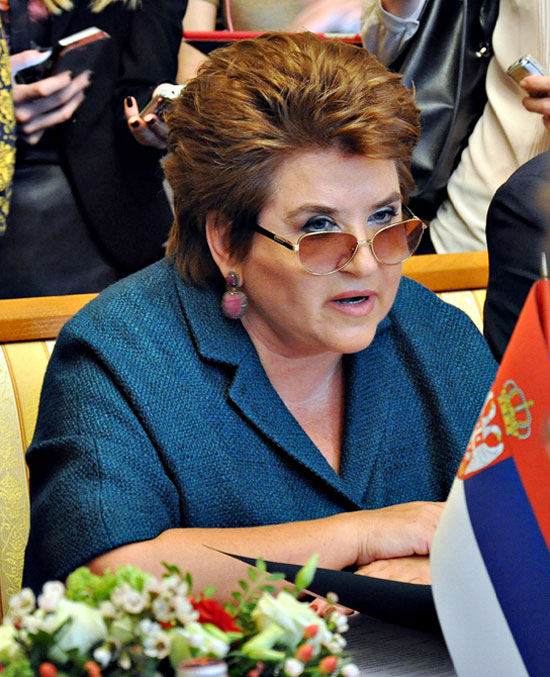 Руководитель Россотрудничества Л.Н.Глебова. Фото Елены Оганесян.