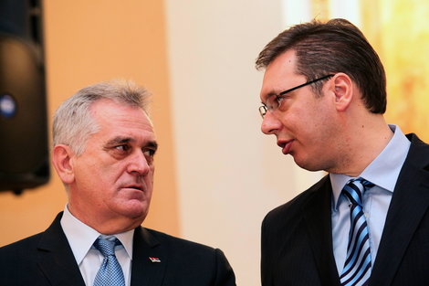 "Од Србије ћемо за три-четири године направити здраву и пристојну државу, као и сами што смо", обећали су Николић и Вучић после састанка