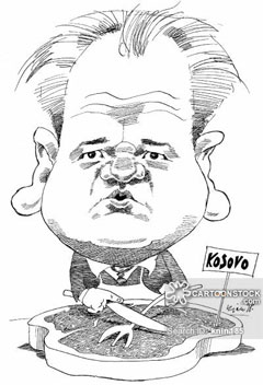 Слободан Милошевић као „Балкански касапин“ (Аутор: Nilsson-Maki, Kjell)