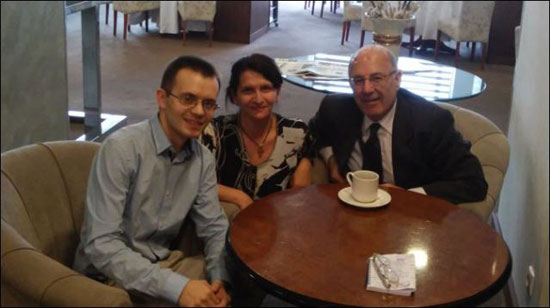 Андре Корибко, Биљана Диковић (ФБ Репортер) и Стефан Каргановић