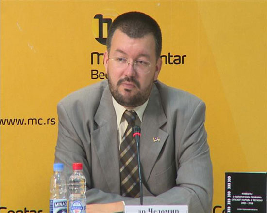 Чедомир Антић на представљању  Извештаја (Фото: Танјуг)