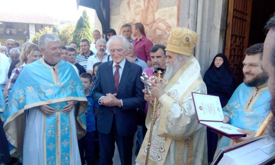 Комнен Бећировић и митрополит Амфилохије