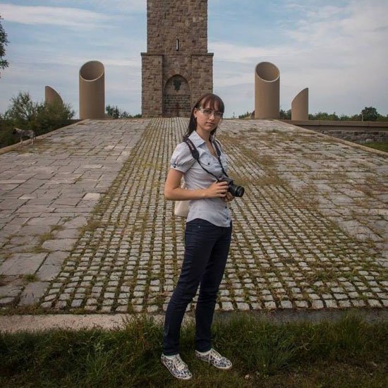 Оксана Сазонова на Газиместану (Извор: Фејсбук)