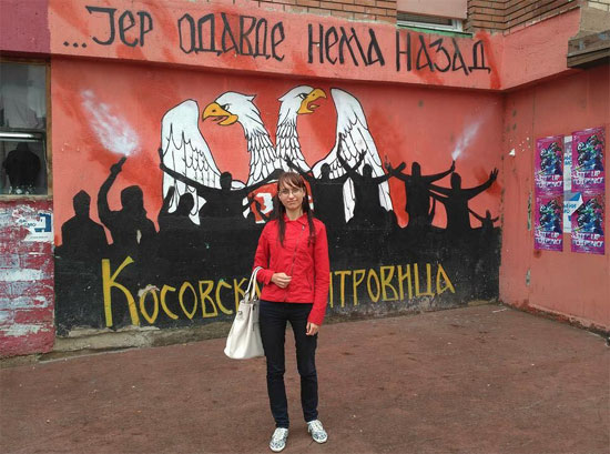 Оксана Сазонова на КиМ (Извор: Њуз фронт)