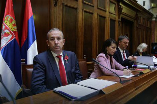 Мајкл Девенпорт у Скупштини Србије (Фото: Сава Радовановић/Танјуг)