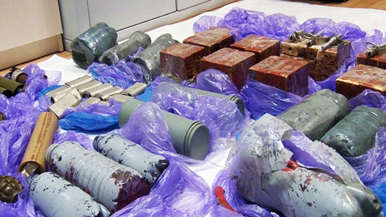 Експлозив који су припремили украјински диверзанти за нападе на Криму (Извор: Газета.ру)