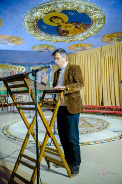 Милош Ковић током беседе (Фото: Драган Николић/Митрополија) 