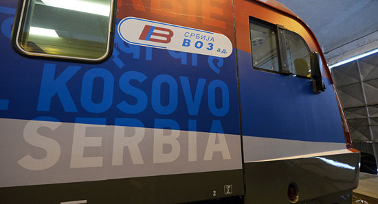 Воз који треба да саобраћа на линији Београд — Косовска Митровица (Фото: Танјуг/Тања Валич) 