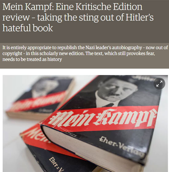 Изглед чланка Најла Грегора на сајту "Гардијана"