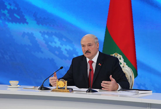 Лукашенко на конференцији за новинаре (Фото: President.gov.by)