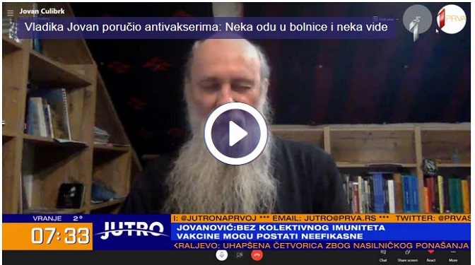 Vladika Jovan se vakcinisao, antivakcinalistima poručio: "Neka odu u bolnice i neka vide"